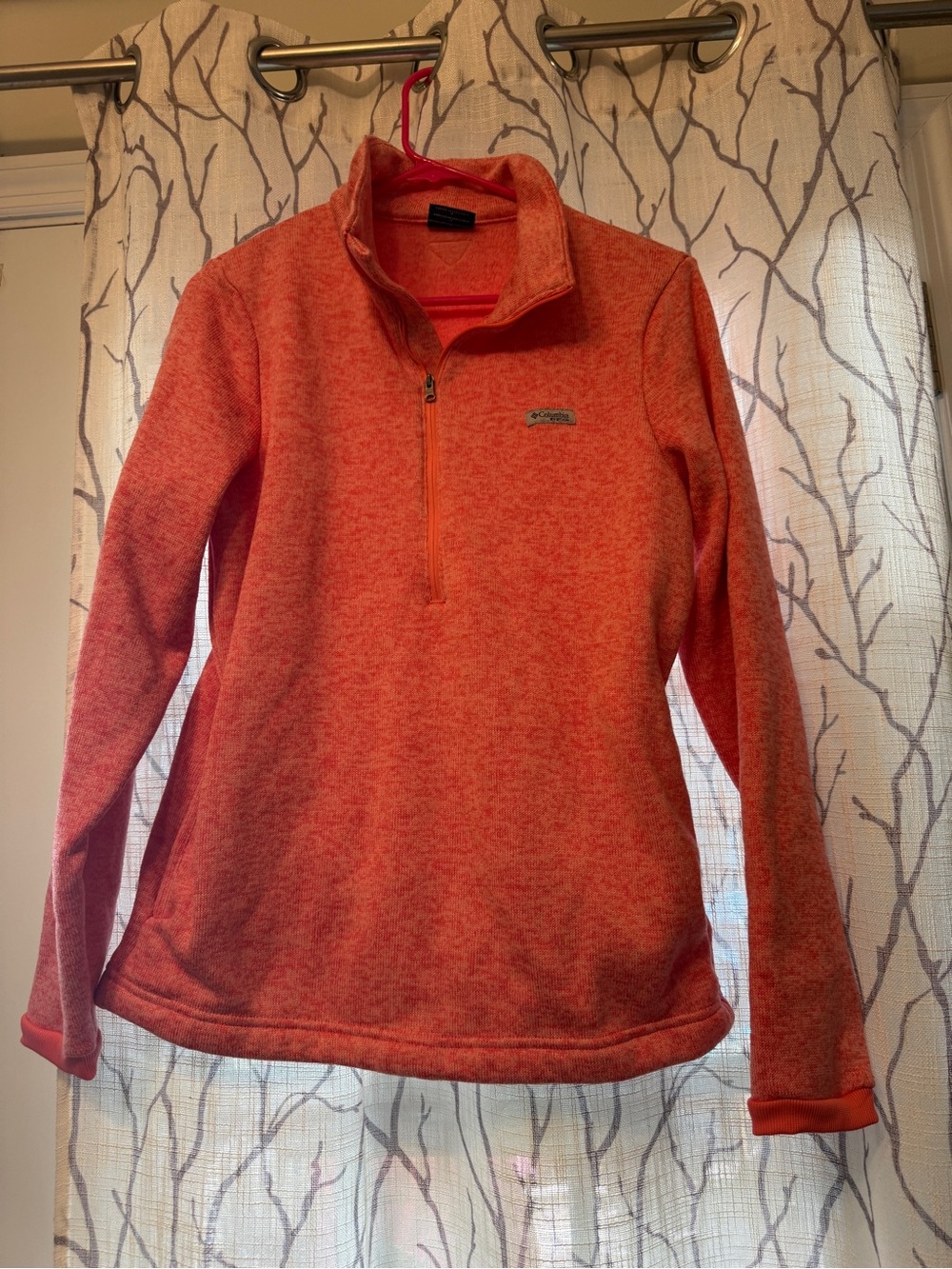 Columbia Women's Coral Heather Half-Zip Fleece Pullover